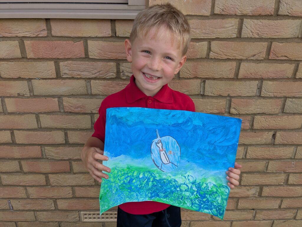 &#8216;Letter in a bottle&#8217; art work&#8230;, Copthill School