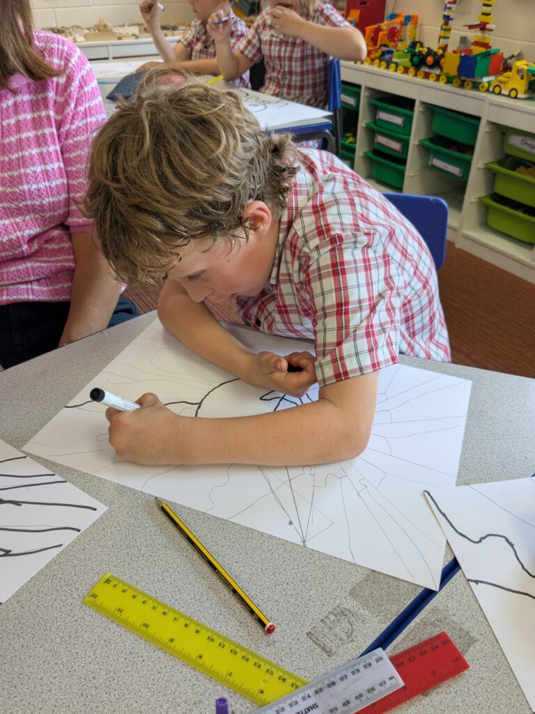 A burst of colour in sun inspired art!, Copthill School