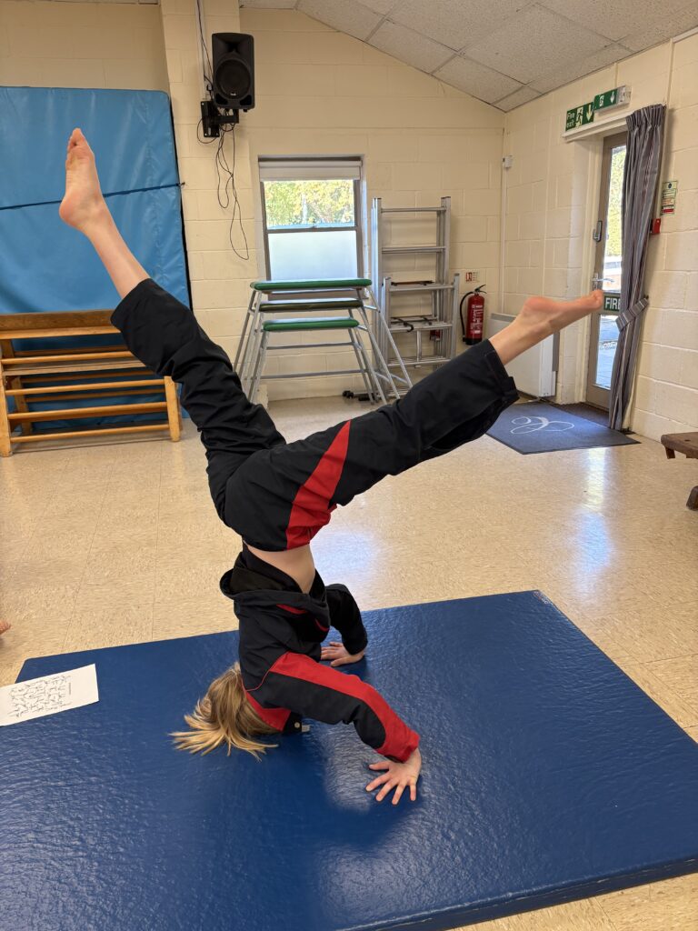 Yr6 start their balancing topic, Copthill School