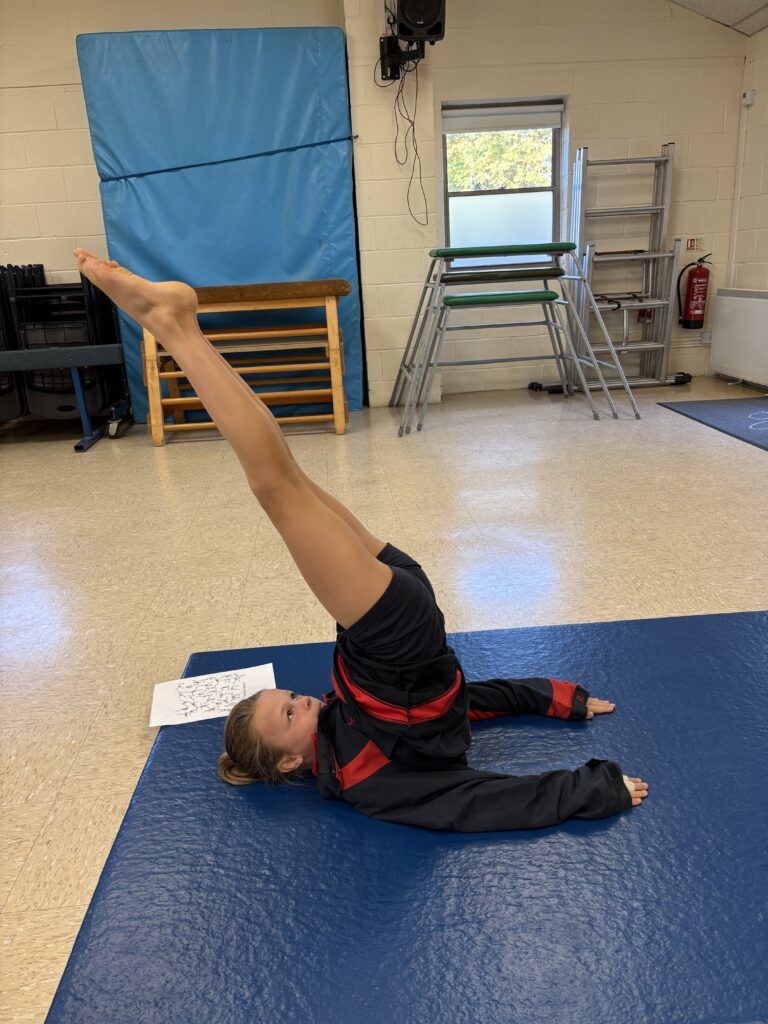 Yr6 start their balancing topic, Copthill School