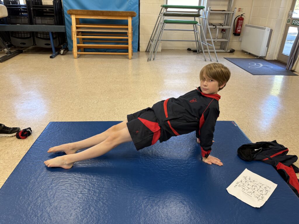 Yr6 start their balancing topic, Copthill School