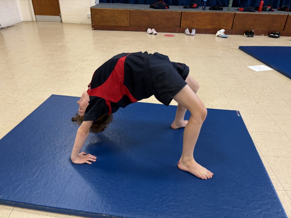 Yr6 start their balancing topic, Copthill School